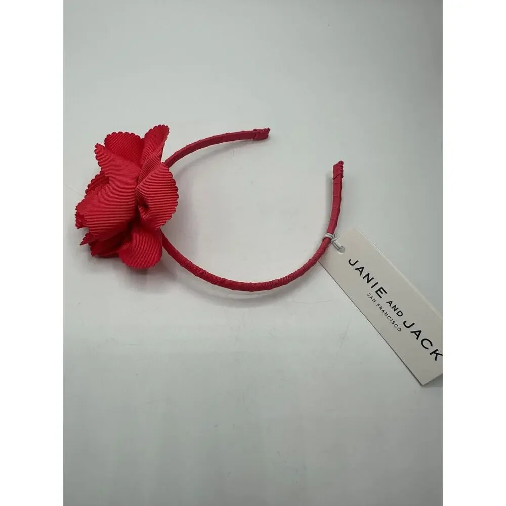NEW Janie And Jack Hair Kids Flower Solid Plaid Headband Bow Bundle Lot of 3 C30